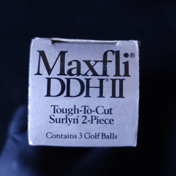 Vintage Maxfli DDH II Delta Lot of 12 New White Golf Balls New Box 4 Sleeve - Picture 3 of 4